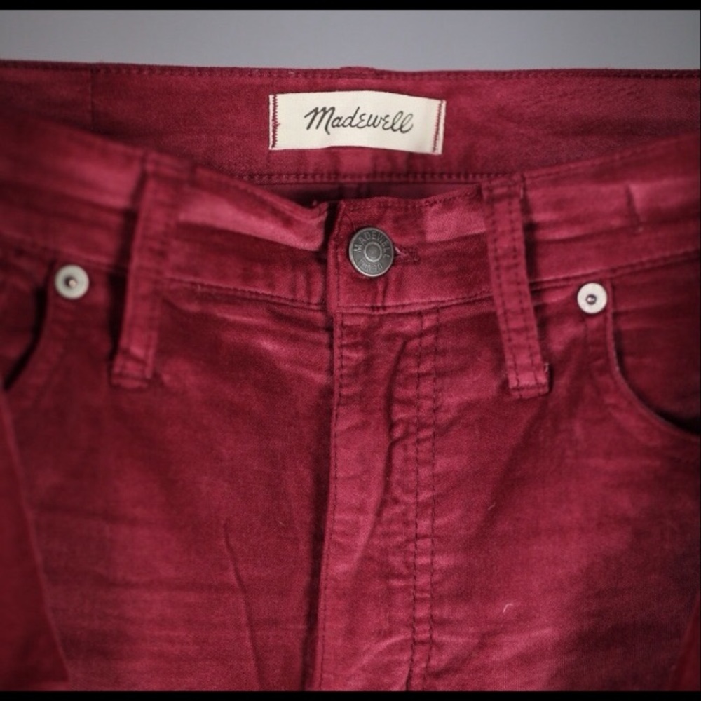 ⚡️$20⚡️Madewell High Rise ~Velvet~ Pants, sz 29